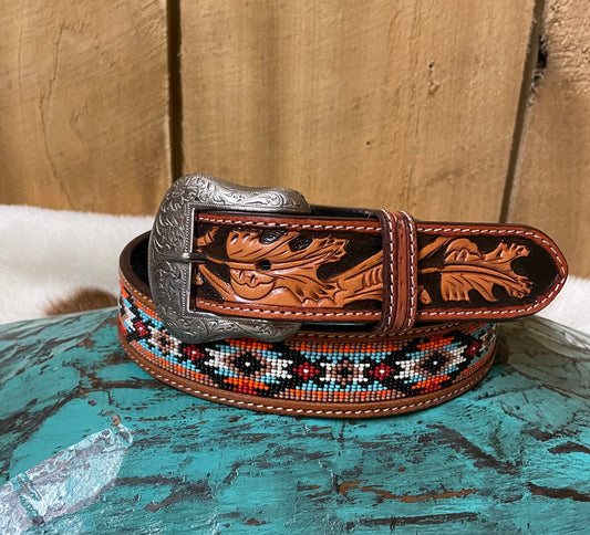 WESTERN BEADED BELT