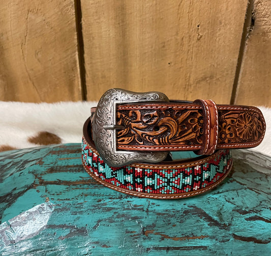 WESTERN BEADED BELT