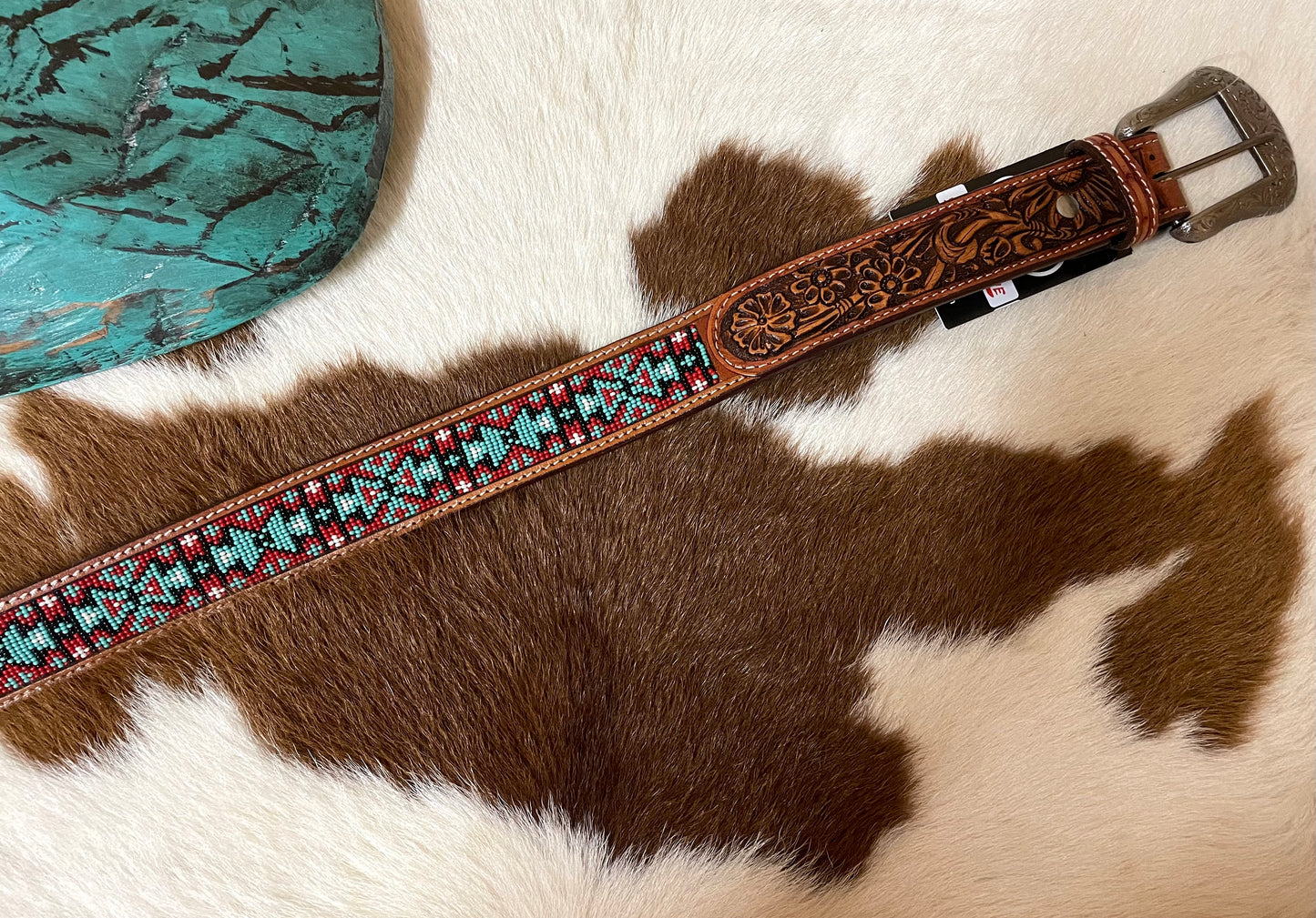 WESTERN BEADED BELT