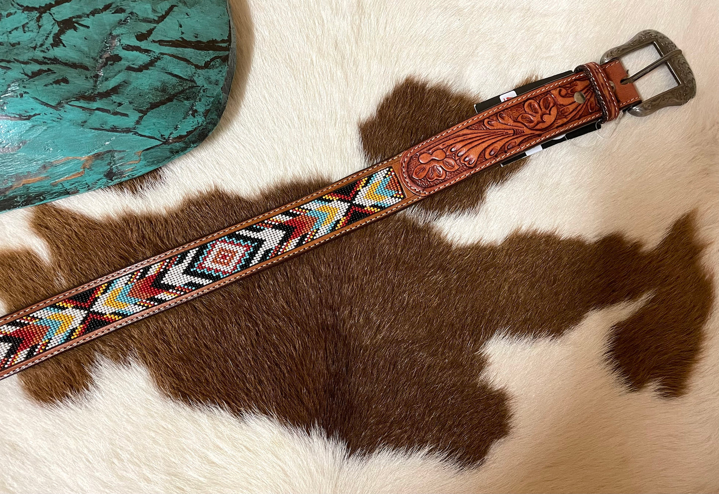 WESTERN BEADED BELT